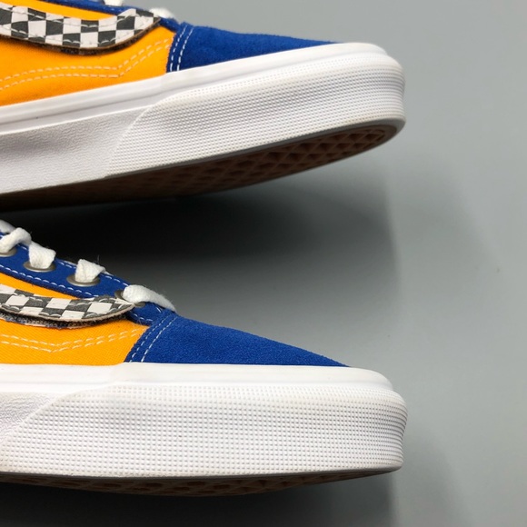 Vans Old Skool Low Velcro Mens Size 5.5 Women’s Size 7 Checkerboard Blue… - Picture 6 of 9